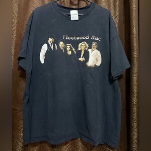 Vintage 1997 Fleetwood Mac Black Concert T-Shirt Sz XXL Double Sided Nice Fade